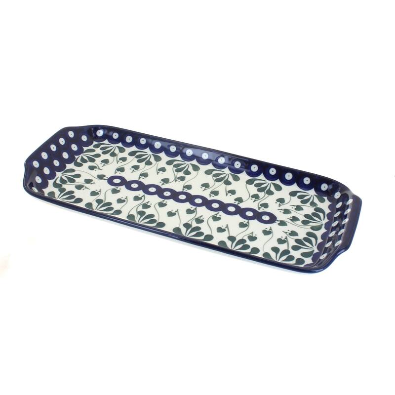 Blue Rose Polish Pottery 410 Ceramika Artystyczna Bread Tray - Alyce