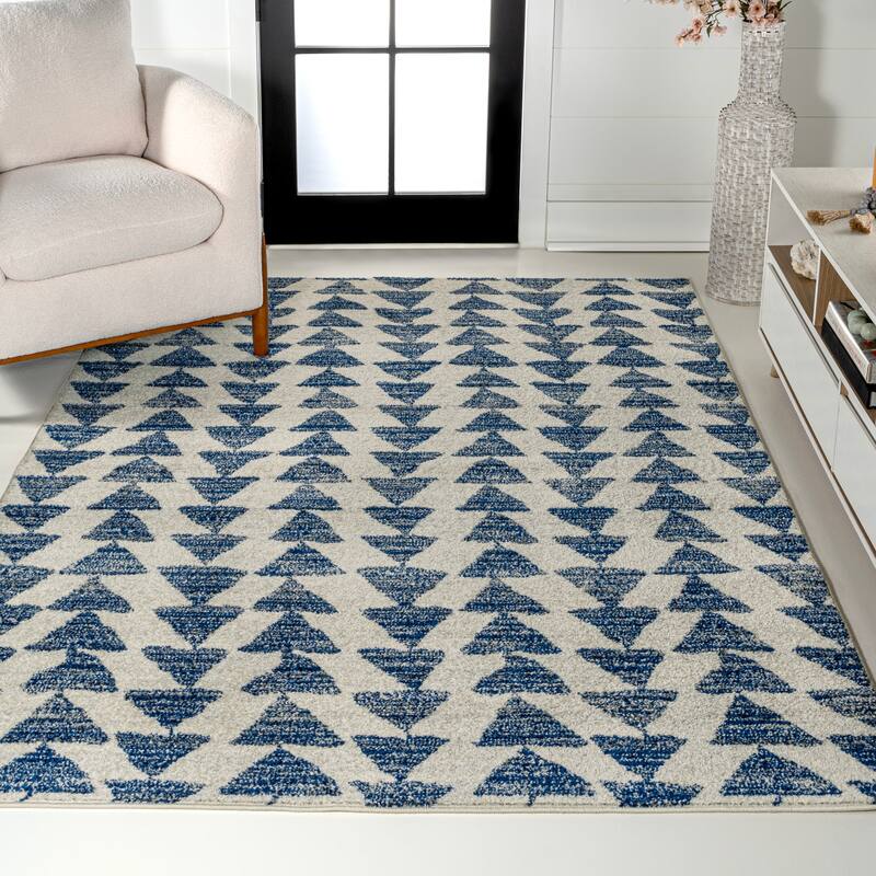 JONATHAN Y Khalil Moroccan Triangle Geometric Area Rug
