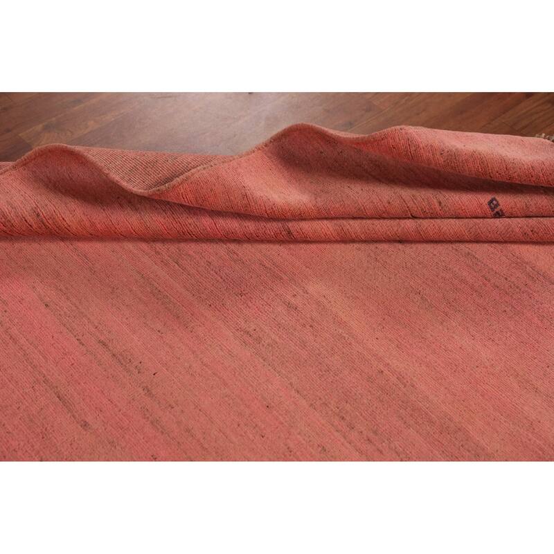 Pink Gabbeh Modern Area Rug Handmade Oriental Wool Carpet - 5'6" x 8'1"