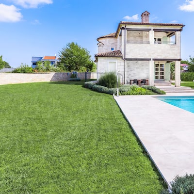 Eco-Luxe Synthetic Lawn: Lush, Low-Maintenance, Available in Various Dimensions