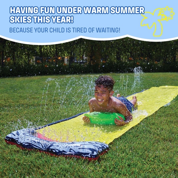 Wham-O Slip N Slide 16ft Super Slip Lawn Water Slide with