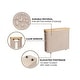preview thumbnail 12 of 30, Toilet Paper Storage Basket with Bamboo Lid for Up to 9 Mega Rolls - 17.5"L x 6"W x 13.75"H