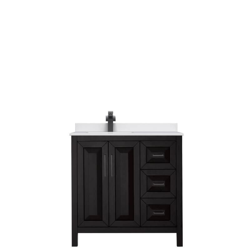 Daria 36-inch Single Vanity, Cultured Marble Top