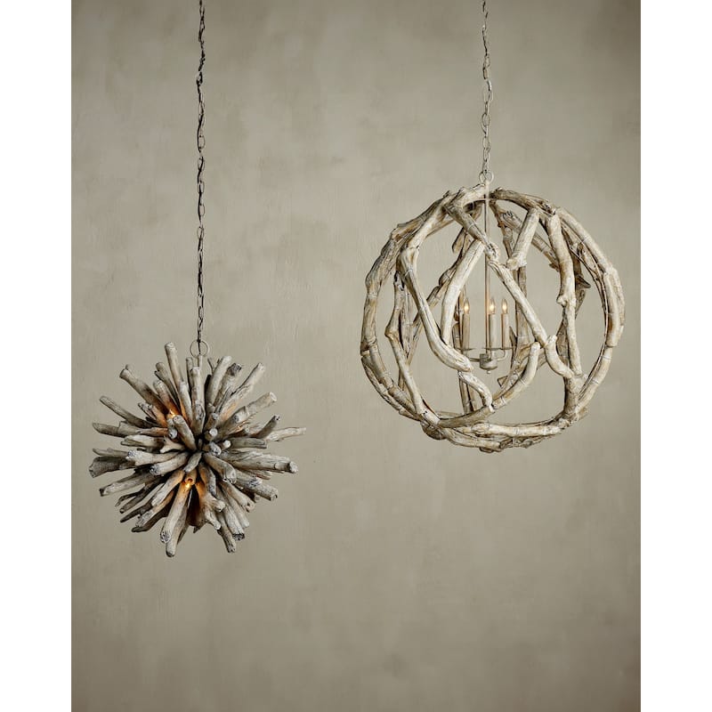 Currey & Company Kuka Pendant - 25"h x 25"dia