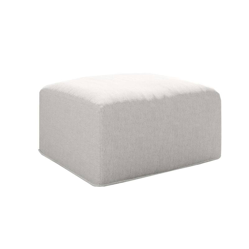 No Assembly Outdoor Patio Modular Sofa with Ottoman, Coffee Table