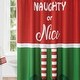preview thumbnail 2 of 1, Elf Naughty or Nice Christmas Holiday Fabric Shower Curtain