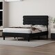 preview thumbnail 12 of 27, Queen Size Platform Bed Frame with Headboard & Wooden Slats Support for Kids Teens Adults No Box Spring, Easy Assembly