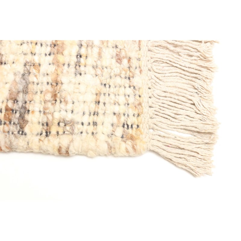 ECARPETGALLERY Braid weave Sienna Tan Wool Rug - 5'2 x 7'6