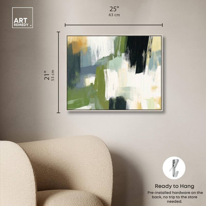 Moss Layers I Canvas by Art Remedy