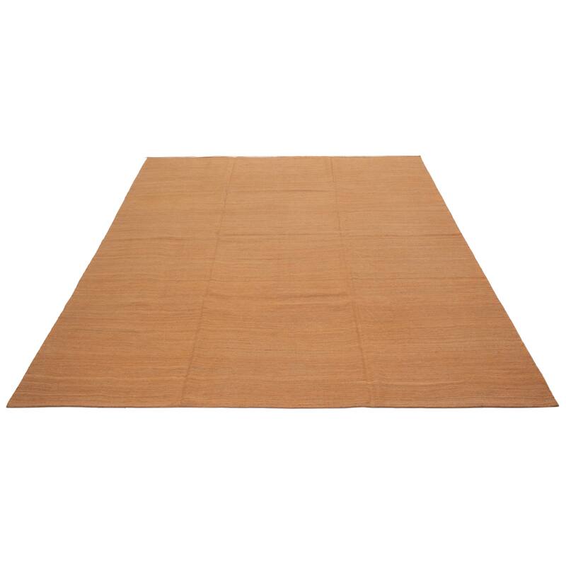 ECARPETGALLERY Flat-Weave Ankara FW Orange Wool Kilim - 10'4 x 12'0