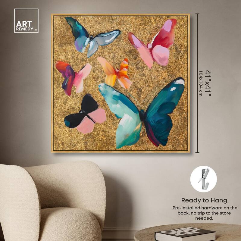 Spectrum of Wings Canvas by Art Remedy