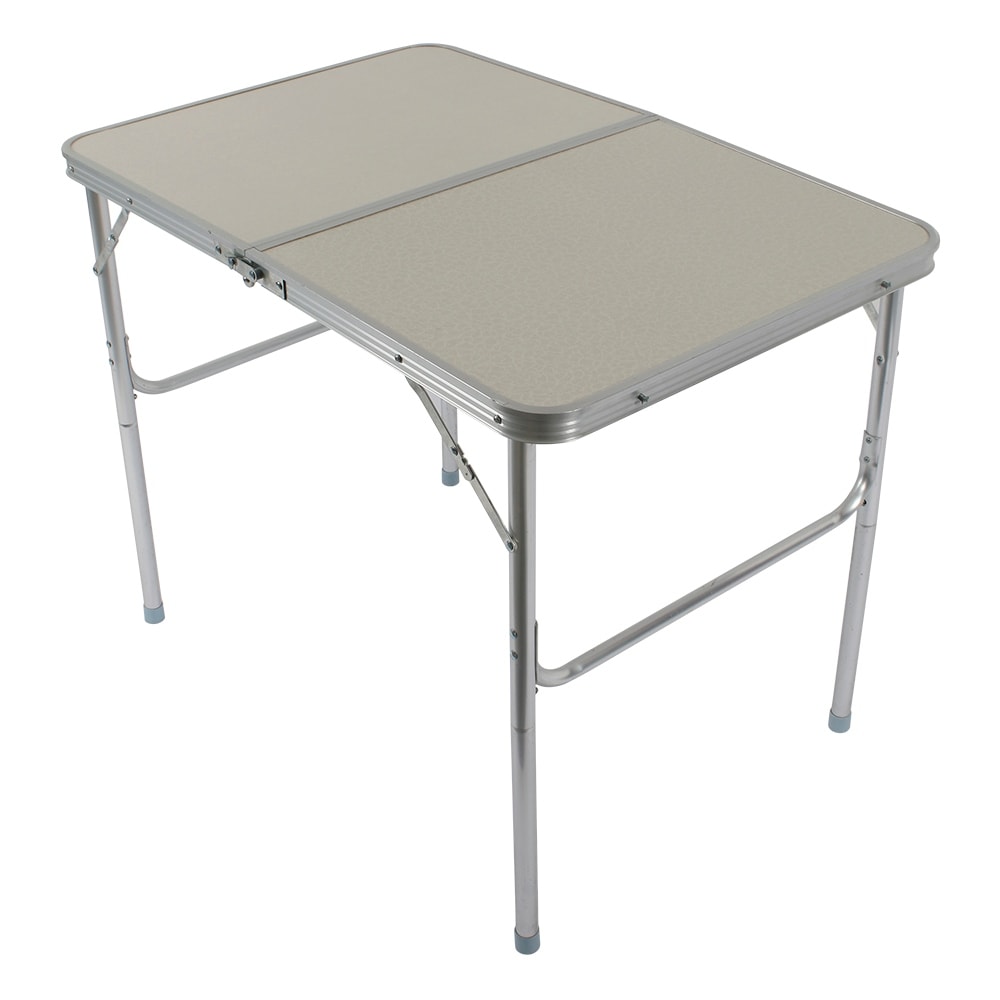 Home Use Portable Aluminum Alloy Folding Table White 90 x 60 x 70cm 