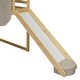 preview thumbnail 34 of 78, Full Size Loft Bed with Slide, Tent, and Storage Shelves - House Frame Kids Bed with Ladder and Car-Shaped Organizer
