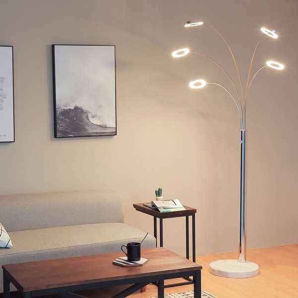 Floor lamp chrome finish on sale