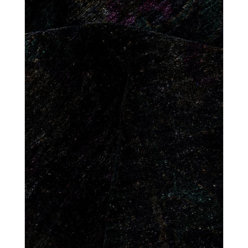 Vibrance One-of-a-Kind Hand-Knotted Area Rug - Black, 6' 4" x 8' 9" - 6' 4" x 8' 9"