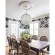 preview thumbnail 3 of 20, French Chic Vintage Dining Side Chair With Upholstered Linen Welted Fabric And Elegant Natural Rustic Wood Frame