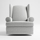 preview thumbnail 34 of 36, Storkcraft Serenity Wingback Upholstered Recline Glider
