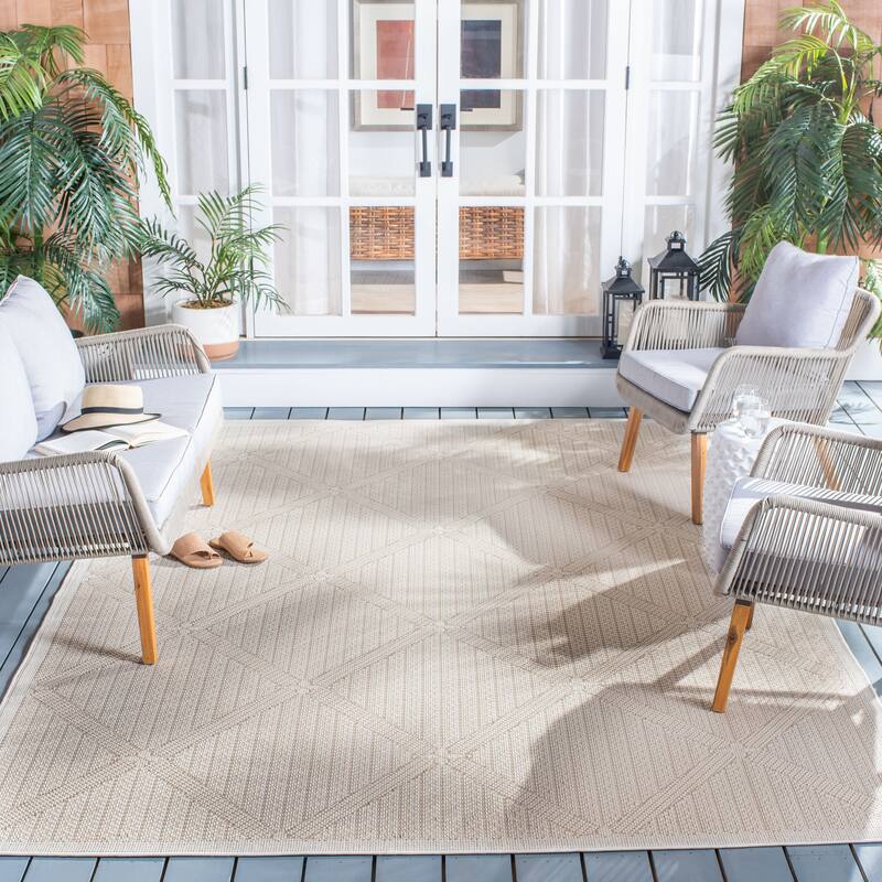 SAFAVIEH Bermuda Washable Zsofia Indoor/ Outdoor Waterproof Rug