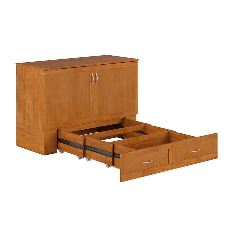 Hamilton Murphy Bed Chest with Mattress and Storage Drawer