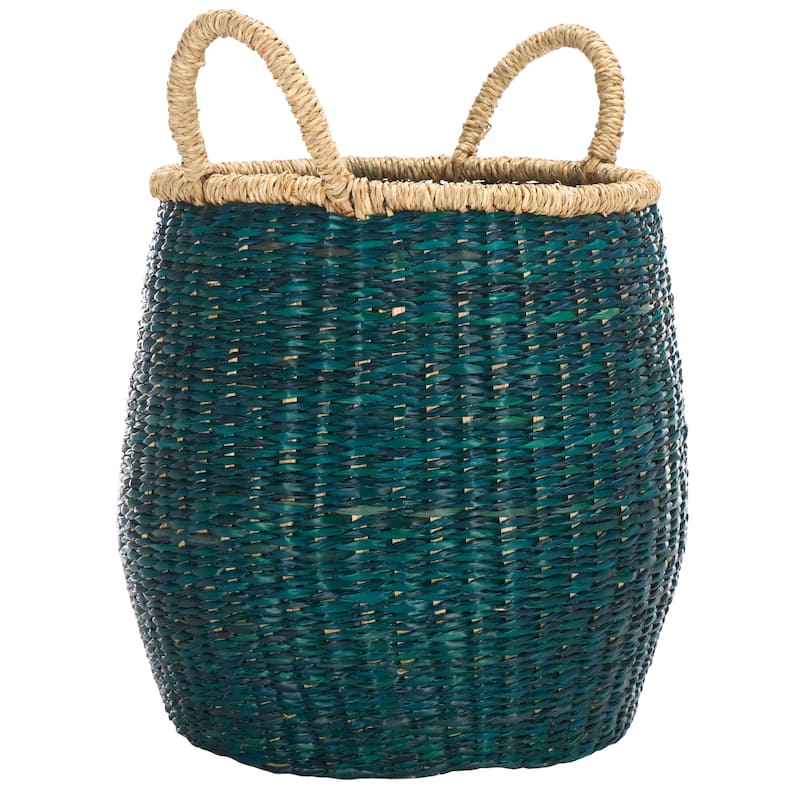SAFAVIEH Home Estra Basket with Handles - 12"W x 12"D x 14"H