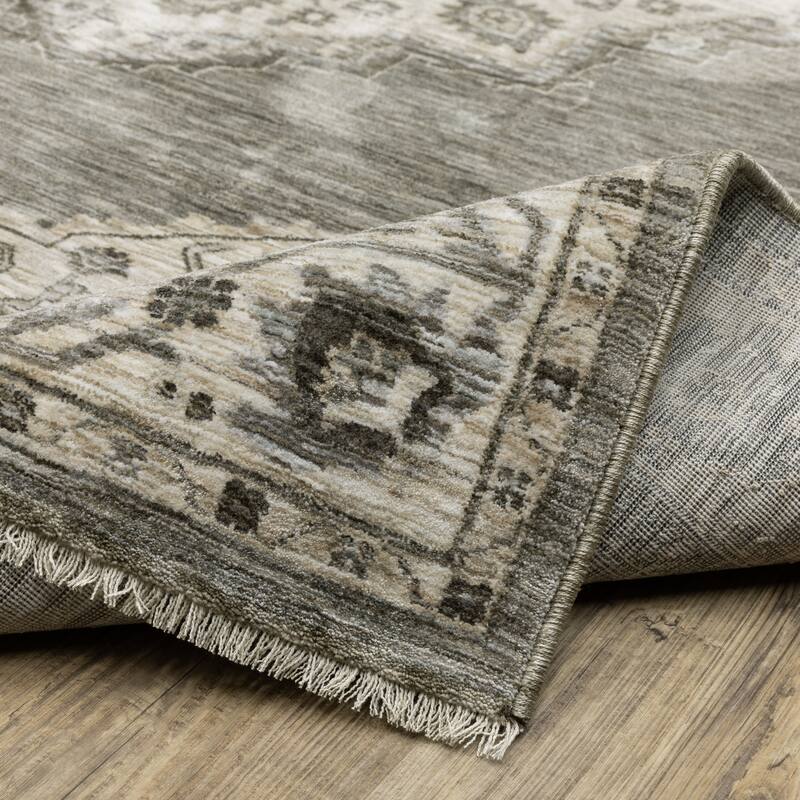 Style Haven Cadiz Center Medallion Fringe-Edge Area Rug