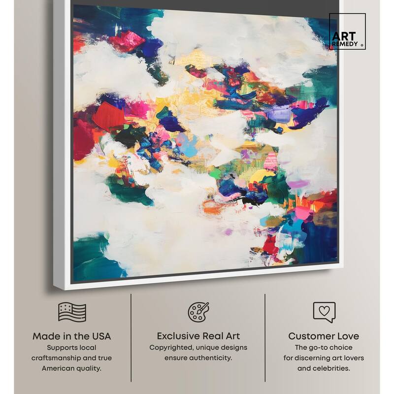 Spectrum Splash Canvas by Art Remedy