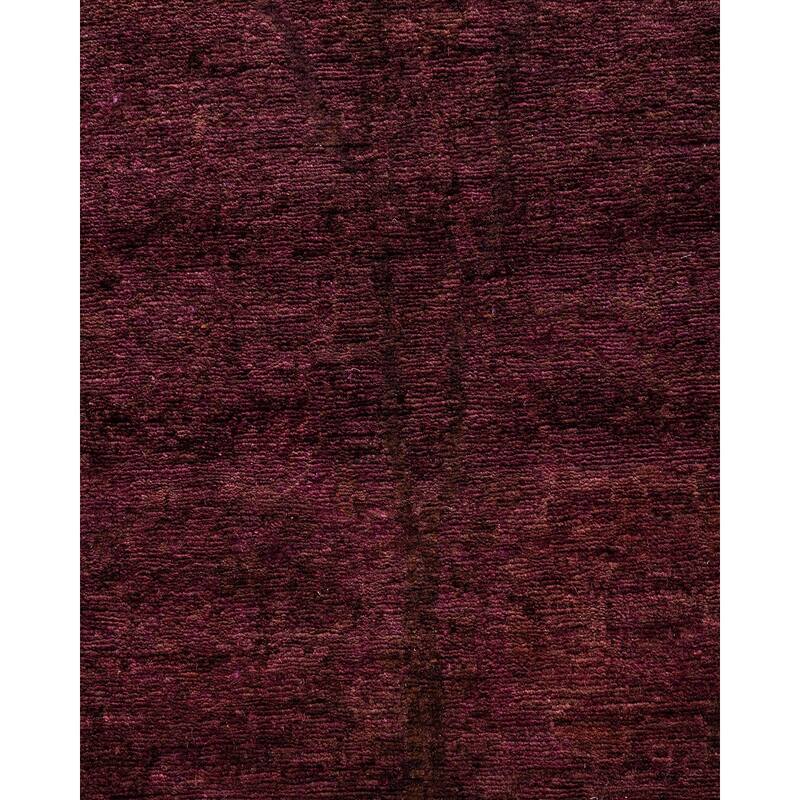 Contemporary Overdyed Wool Hand Knotted Runner - 3' 0" x 9' 6"
