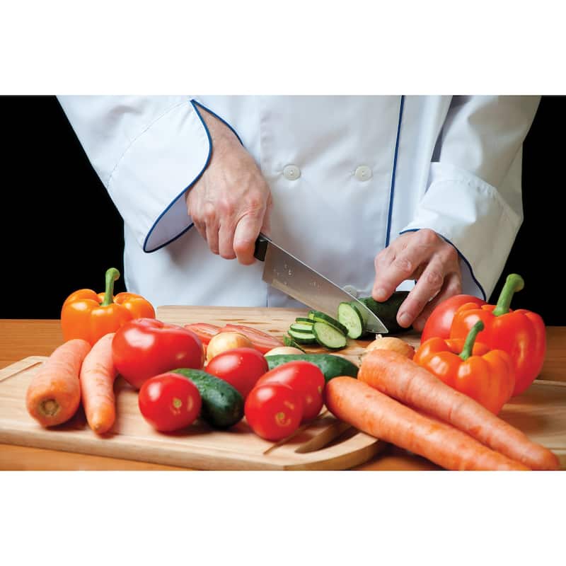 CatCora Chef Knife, Professional 10-Inch German Steel Blade, Ergonomic Soft-Grip Handle, NSF-Certified Kitchen Knife - Aluminum