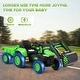 preview thumbnail 5 of 7, EROMMY Remote-Controlled Electric Excavator Ride-On Toy featuring Horn, LED Lights, Music Player, and Safety Belt