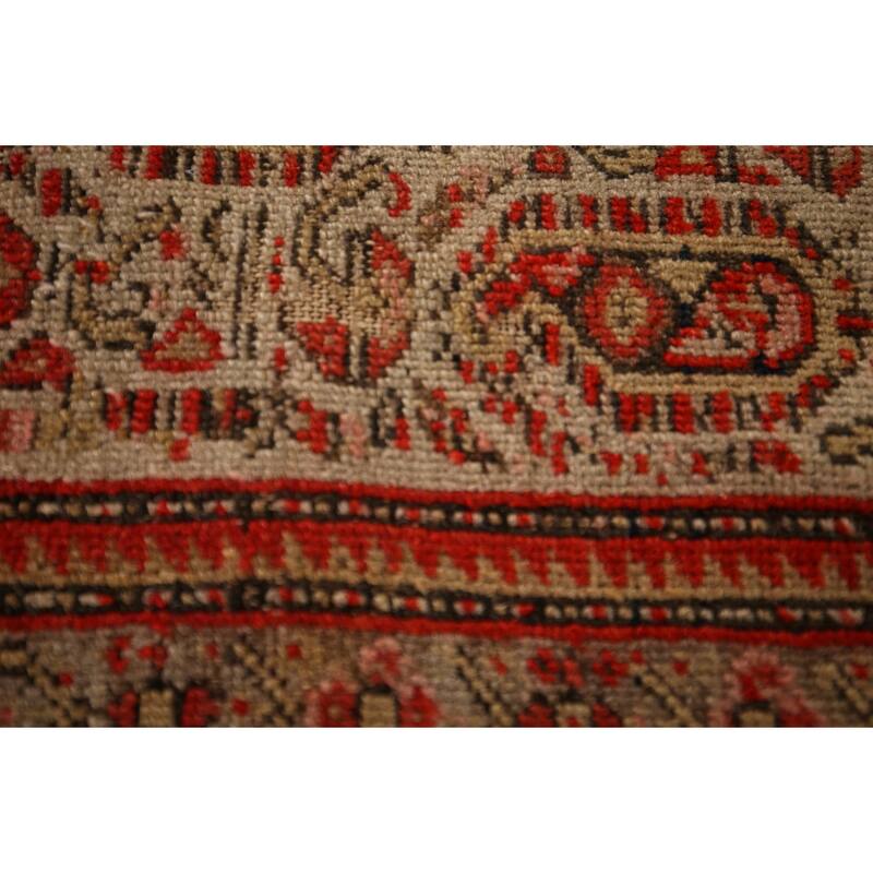 Pre-1900 Antique Senneh Vegetable Dye Foyer Wool Carpet - 1'10" x 2'11"