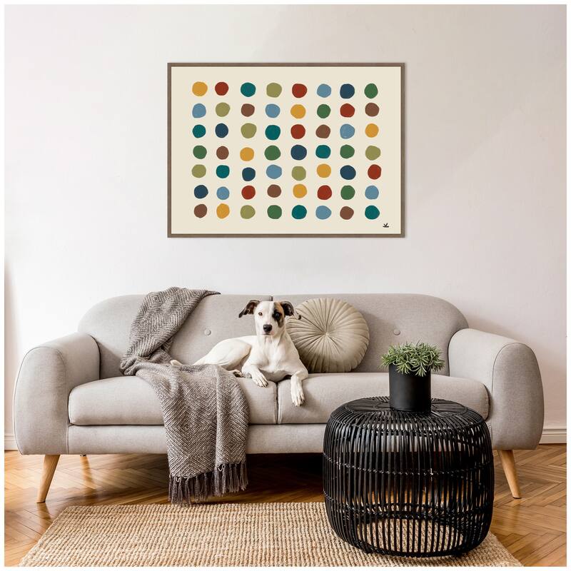 Kate and Laurel Meditation No. 3b by Kelly Knaga Framed Canvas Wall Art Print