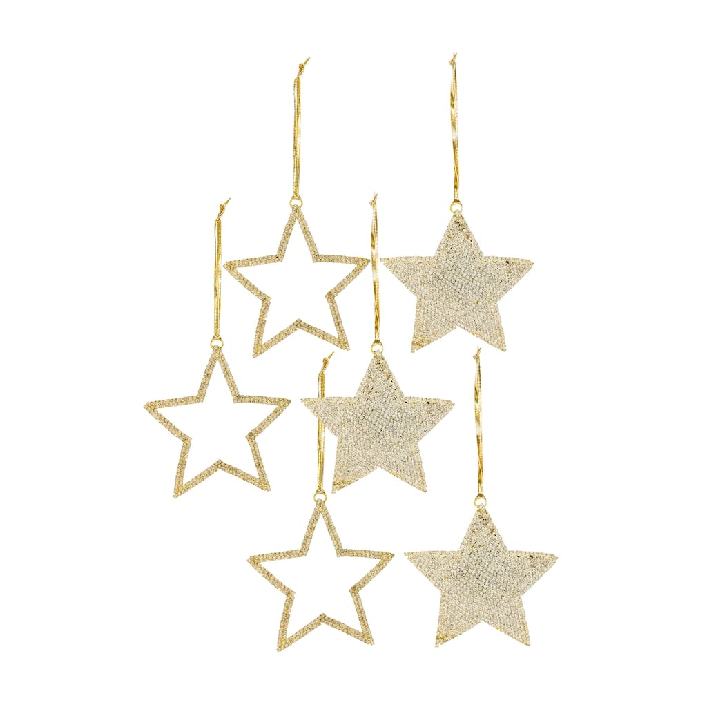 Metal Star Ornament (Set of 6)