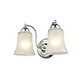 preview thumbnail 4 of 6, Millennium Lighting 2 Light Vanity Fixture in Multiple Finishes with Faux Alabaster Shades