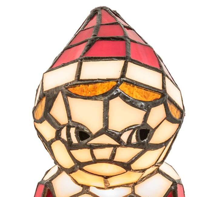 Meyda Tiffany 240398 Elf 7" Tall Red Novelty Specialty Lamp