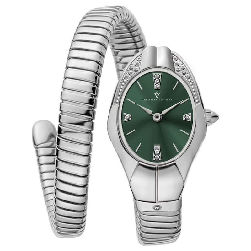 Christian Van Sant Women's Naga Green Dial Watch - CV0885 - 6 (36)