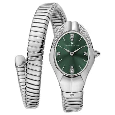 Christian Van Sant Women's Naga Green Dial Watch - CV0885 - 6 (36)