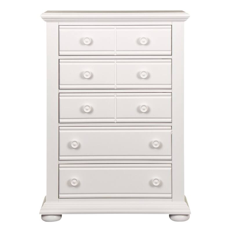 Summer House Oyster White 5 Drawer Chest