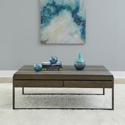 Gateway Weathered Grey Rectangular Cocktail Table