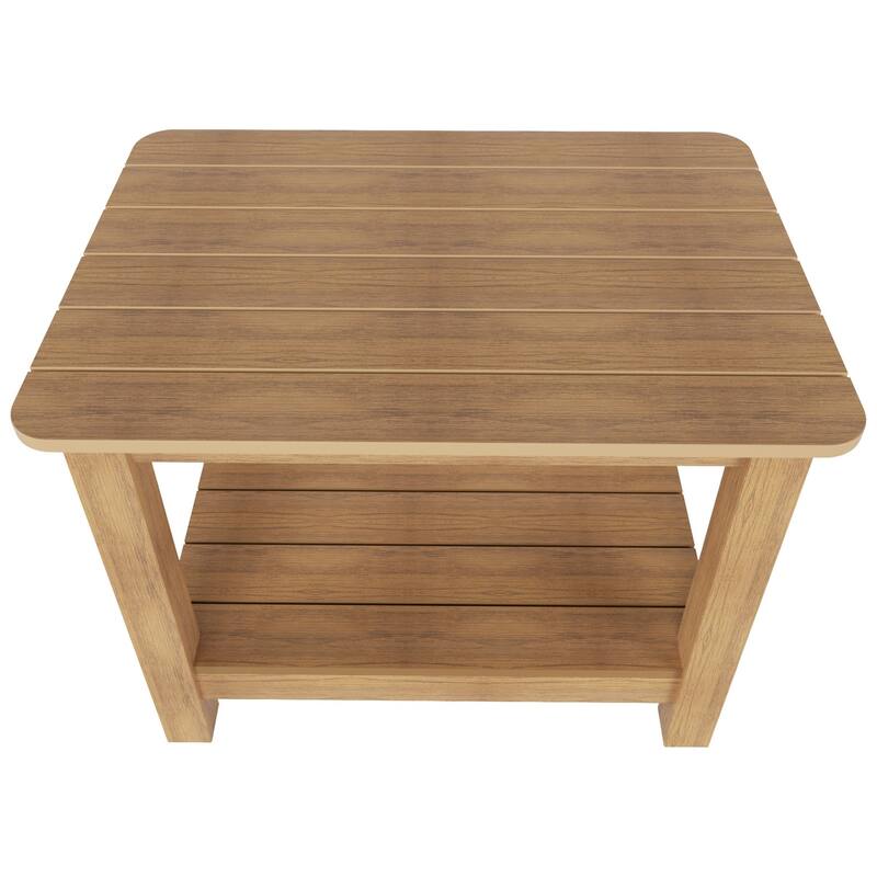 Vineyard HIPS Eco-Friendly Outdoor Modern Square All Weather Side Table