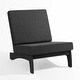 preview thumbnail 44 of 102, Beach-Style Outdoor Teak Club Chair Set Loveseate with Plush All-Weather Cushions