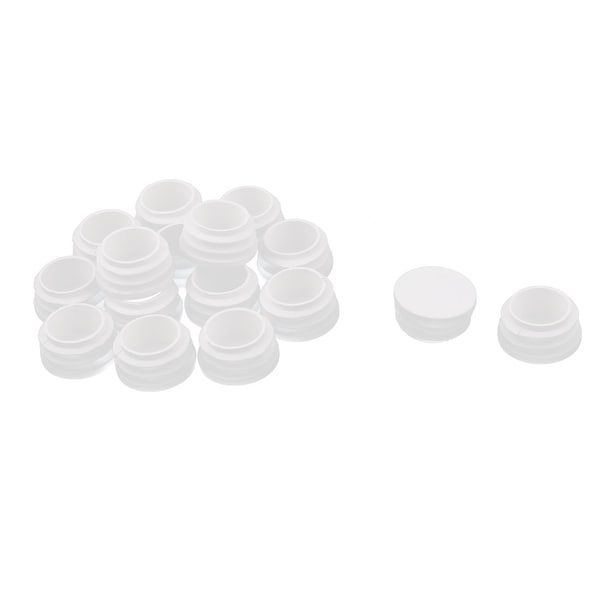 Classroom Chair Plastic Round Shaped Tube Insert End Blanking Cover Cap 16pcs