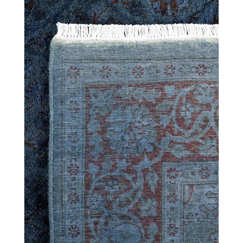 Overdyed, One-of-a-Kind Handmade Area Rug - Gray - 4' 1" x 6' 4"