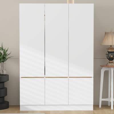 6-Doors Wooden Wardrobe Storage for Bedroom
