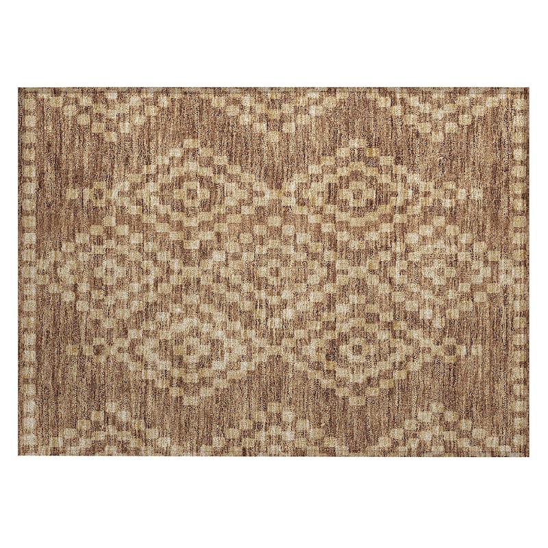 Machine Washable Indoor/ Outdoor Chantille Boho Moroccan Rug