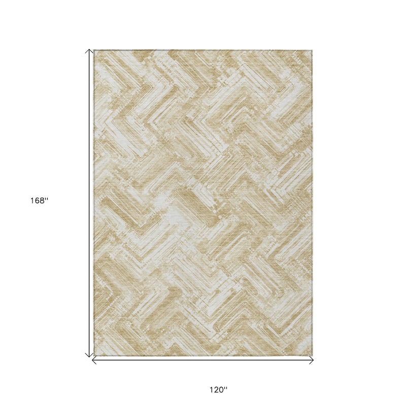 HomeRoots Geometric Transitional Rectangle Outdoor Rug