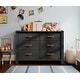 preview thumbnail 10 of 16, Kids Dresser for Bedroom, Baby Closet Storage Organizer for Nursery Black - 6-drawer