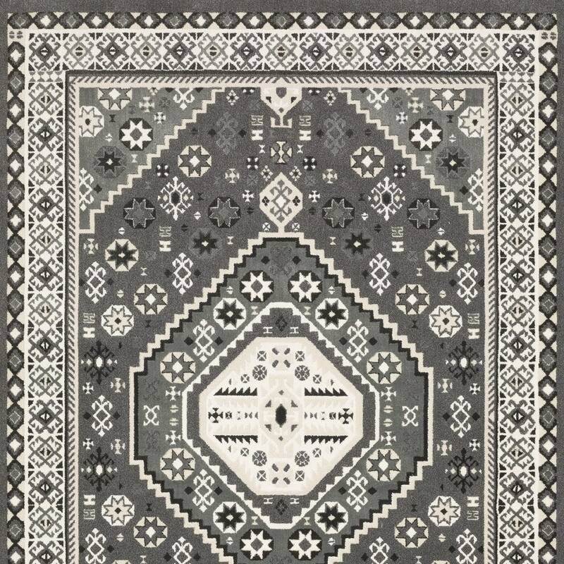 HomeRootsMedallion Traditional Rectangle Area Rug
