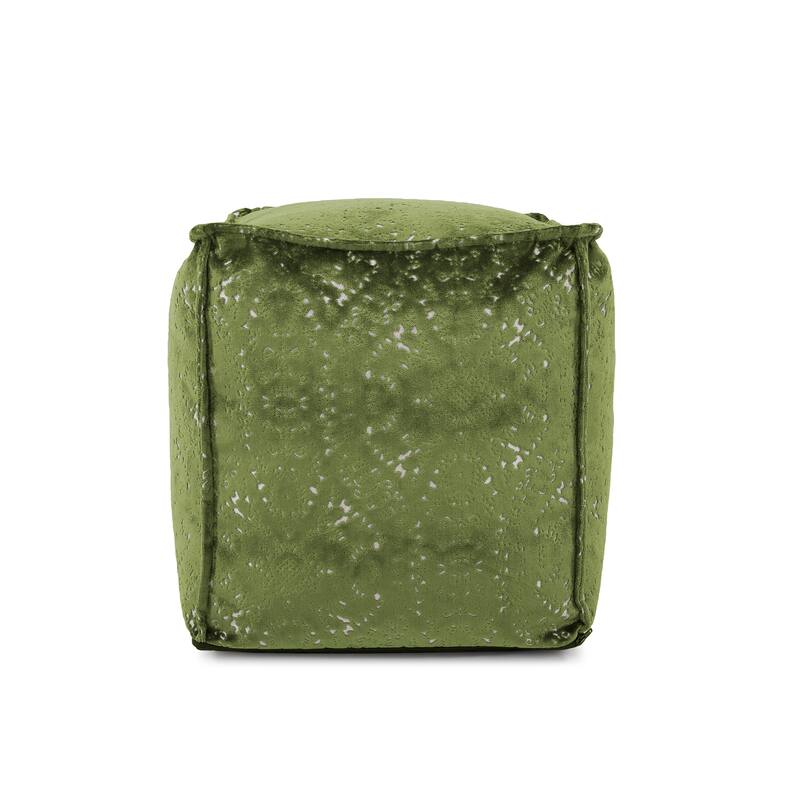 Allan Andrews Square Pouf Pasini Emerald - Pasini Emerald