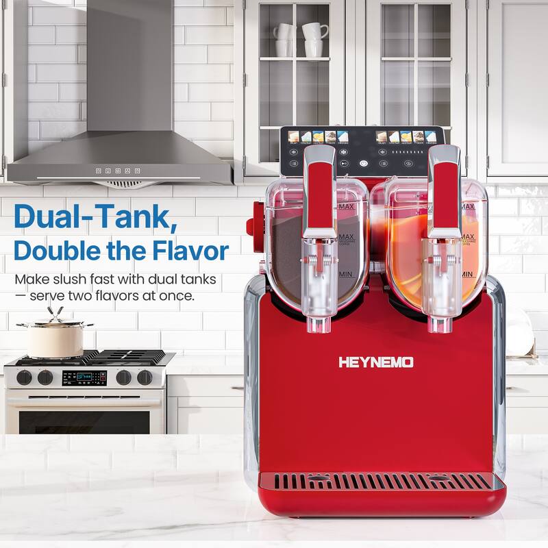 Dual-Tank Slush Machine for Home