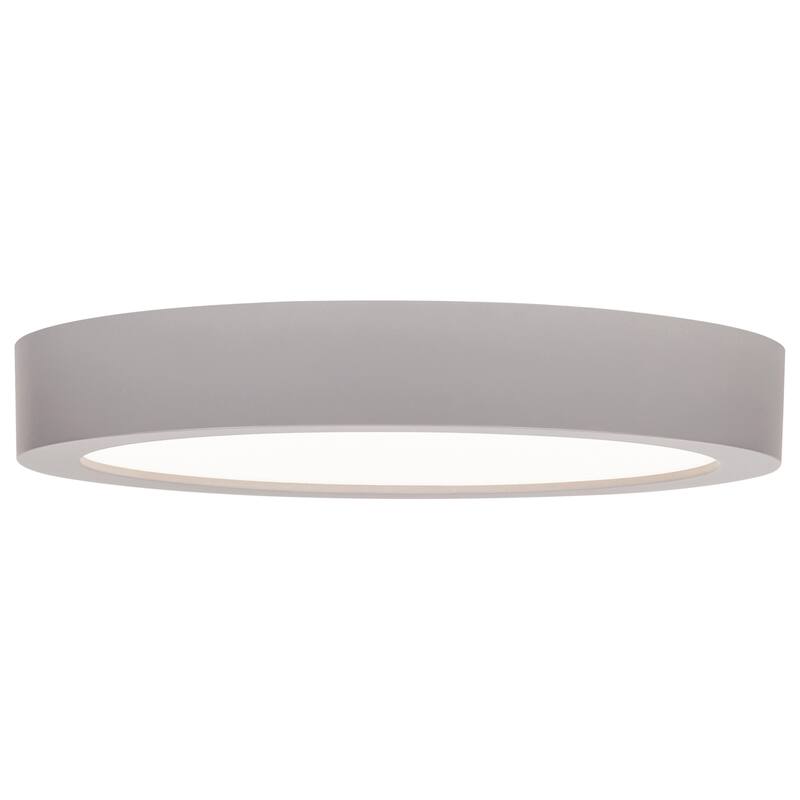 Access Lighting Ulko Exterior - Outdoor Flush Mount - Small - Silver Finish - Frosted Acrylic